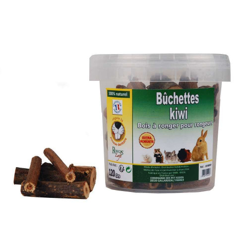 Bûchettes Kiwi - Bois à ronger pour rongeurs 120 g