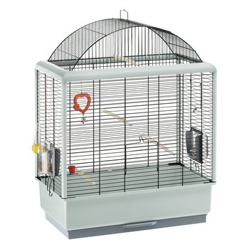 Cage oiseaux exotiques équipée: 59x33x75cm