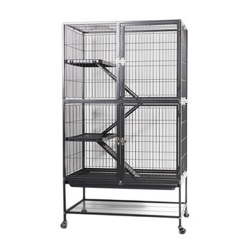 Cage combi rongeurs/oiseaux:L80xl54xh137,5 cm