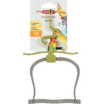 Balancoire plastique feuille pour oiseau