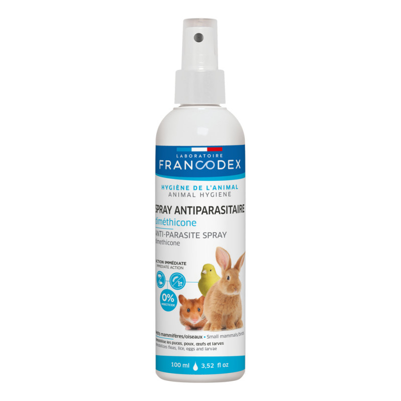 Spray antiparasitaire Diméthicone petits mammifère