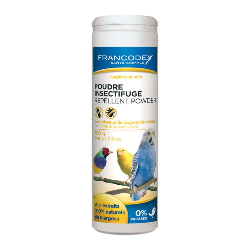 Poudre insectifuge pour oiseaux : 150 gr