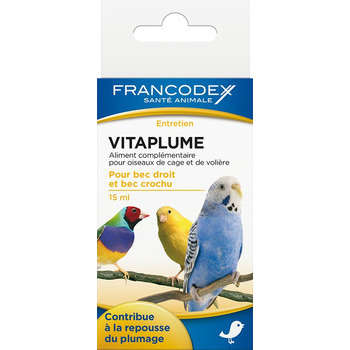Aliment complémentaire Vitaplume pour bec droit et