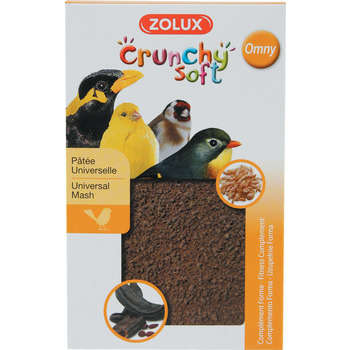 Pâtée Crunchy Soft Omny pour bec crochu et droit -