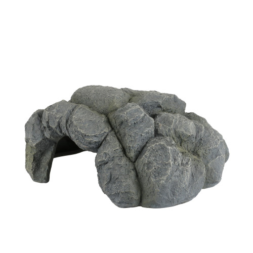 Grotte pour reptiles taille M, coloris anthracite