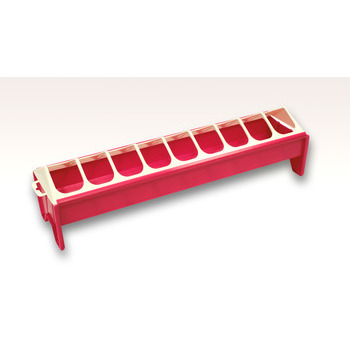 Mangeoire pour volailles 50 x 12 cm, couleur fusch