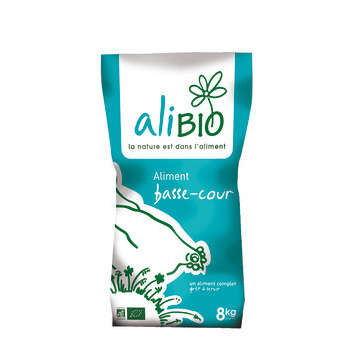 Aliment basse-cour bio pour volaille : 8kg