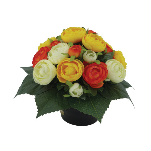 Fleurs artificielles - coupe florale H. 25 D. 25cm