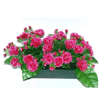 Jardinière 40Cm de 48 chrysantheme fushia , H35CM