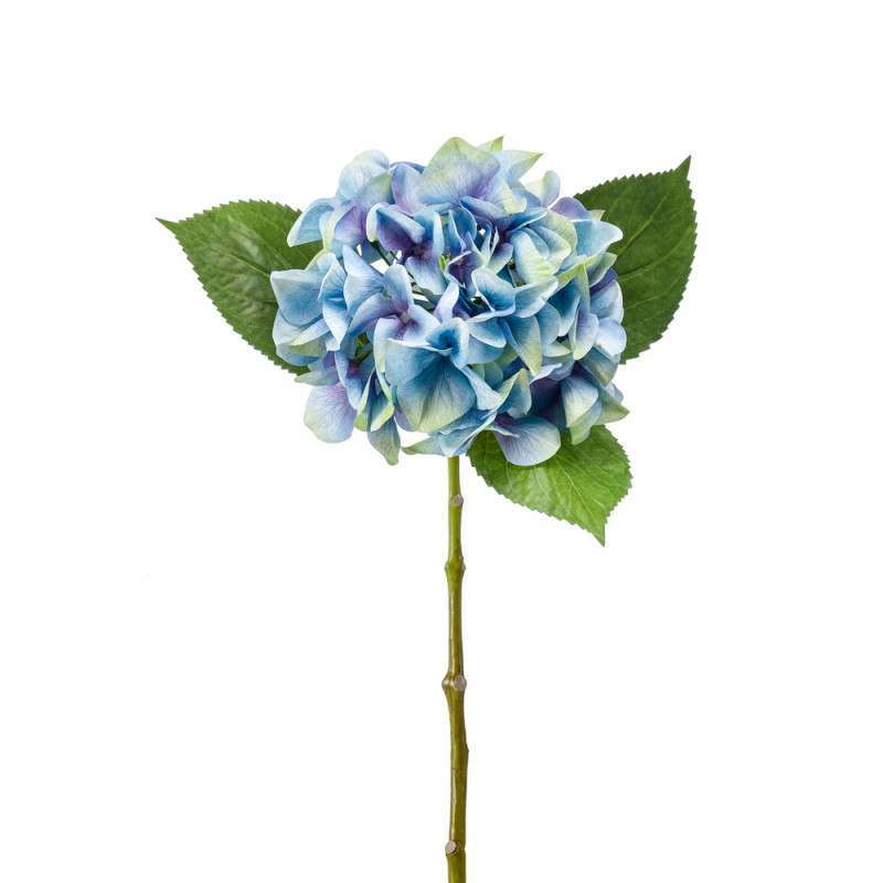 Fleur artificielle, tige d'hydrangea - H. 47cm