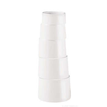 Vase Hula en céramique, blanc H. 70 cm