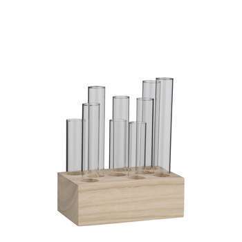 Vase verre L. 16xb10xH. 20 Louise