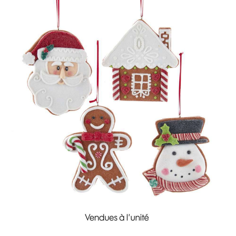 Suspension Figurine Noel 14 Cm Multicolor
