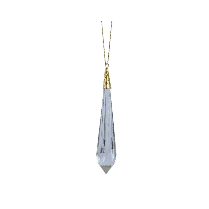 Suspension stalactite clair h 11 cm