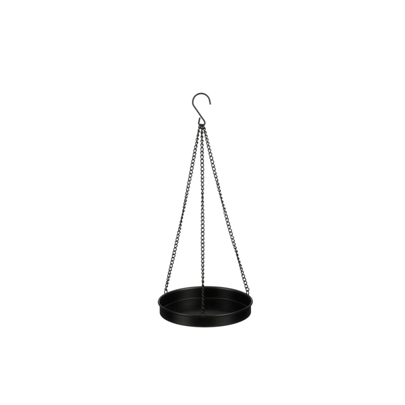 Plateau à suspendre noir pour pot - H. 35X15. 5 cm