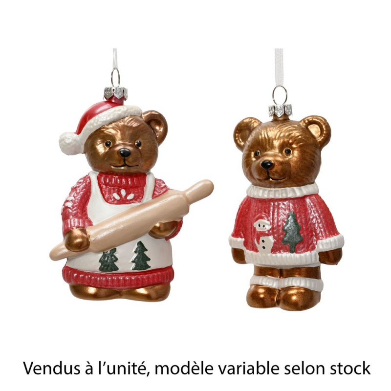 Suspension de Noël 'Ours' modèle variable - H. 11c