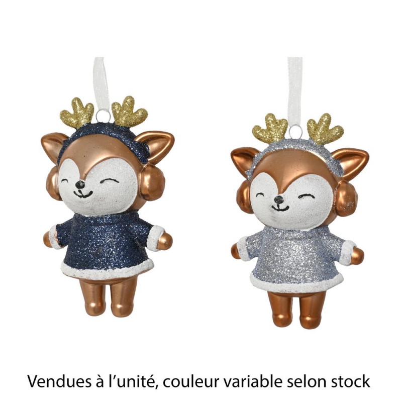 Suspension de Noël 'Renne', coloris variable - H.