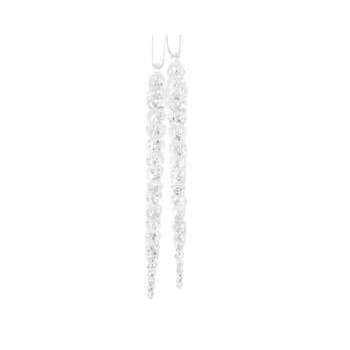 Suspension stalactite acrylique pailleté H. 14. 5c