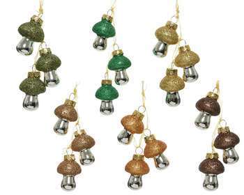 Champignon Pailletes Verre A Suspendre