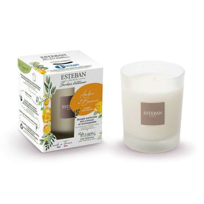 Bougie parfumée 180 g Ambre et Baumes