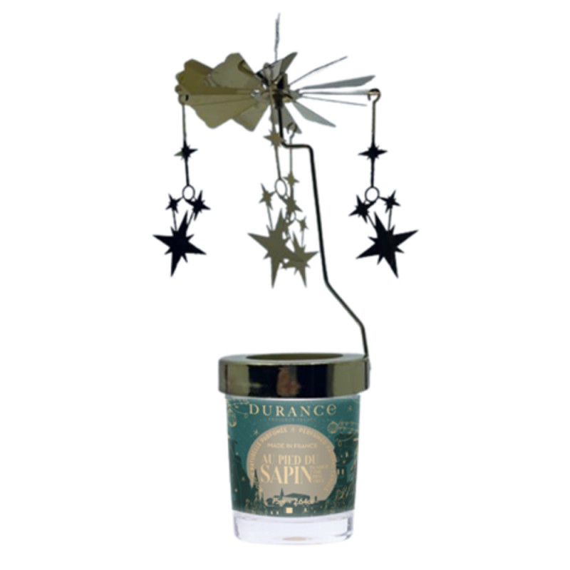 Coffret bougie caroussel sapin