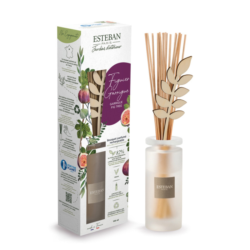 Bouquet parfumé et sa recharge - Figuier garrigue