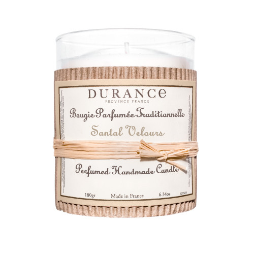 Bougie naturelle parfumée, Santal velours - 180g
