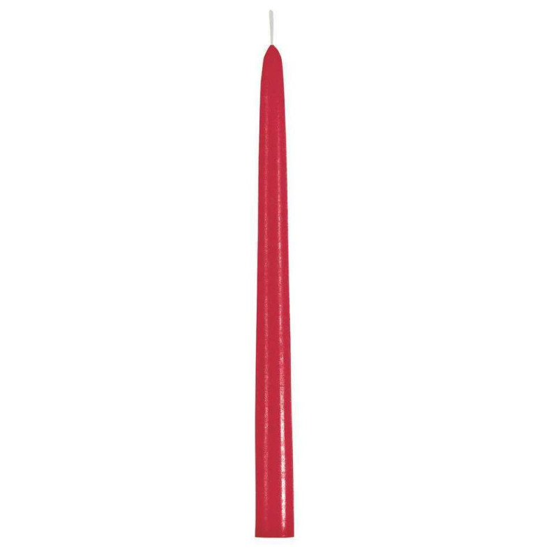 Bougie flambeau 29 cm rouge noel