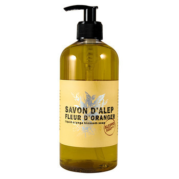 Savon d'Alep liquide : fleur d'oranger, 500ml