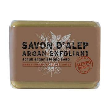 Savon d'Alep : 100gr, Argan bio, exfoliant