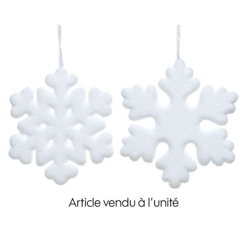 Suspension de Noël en mousse : flocon de neige, co