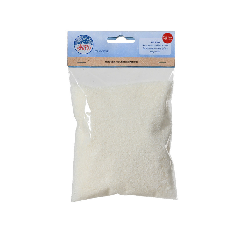 Neige artificielle fine maïs pour village de Noël