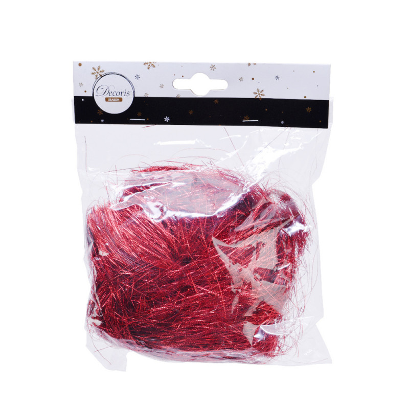 Cheveux d'ange scintillant, coloris rouge