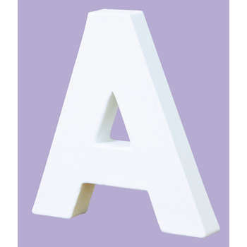 Lettre A en papier mâché : l 1.50 H 12 cm