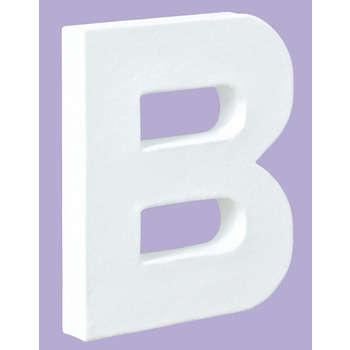 Lettre B en papier mâché : l 1.50 H 12 cm