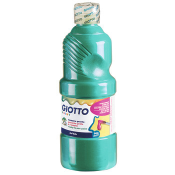 Gouache turquoise Giotto, le flacon de 500 ml prêt