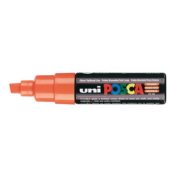 Marqueur peinture pointe large biseautée Orange fo