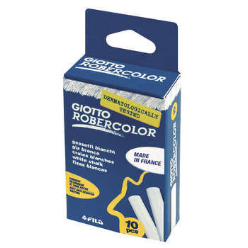 Etui 10 craies Giotto Robercolor blanches