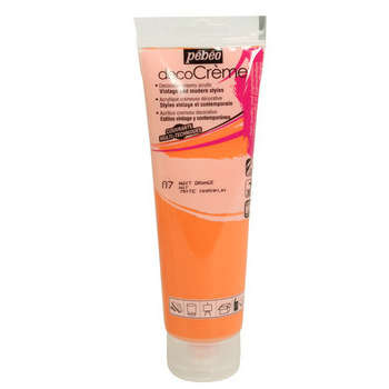 Peinture Décocrème : orange 120 ml