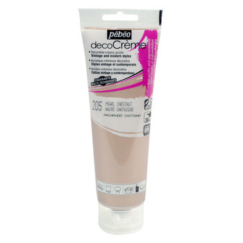 Peinture DecoCreme, 120ml - Nacré châtaigne