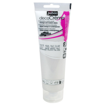 Peinture Décocrème : argent pâle 120 ml