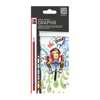 Crayons couleur Aquarelle Funki Monkey x12