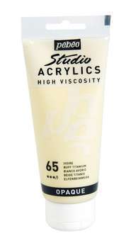 Studio Acrylics : 100ml blanc ivoire