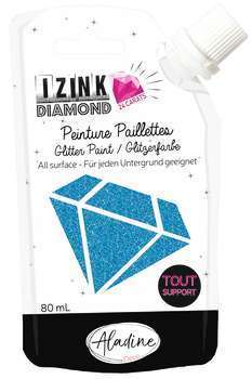 Peinture Izink Diamond 24 carats blue