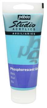 Peinture Acryl Studio phosphorescente : bleu