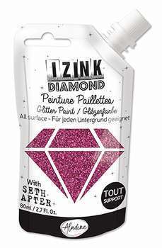 Peinture Izink Diamond rose eggplant