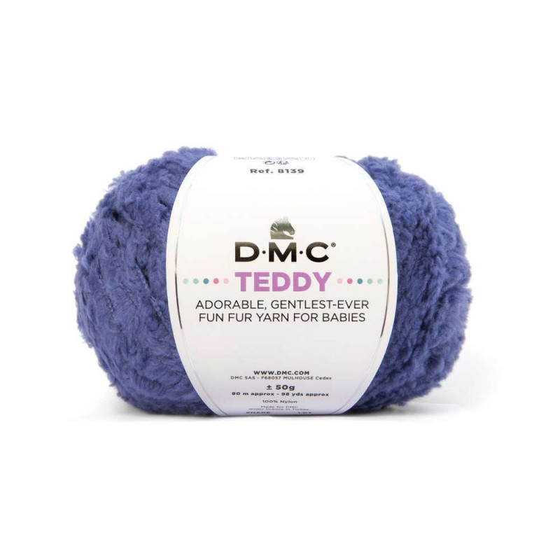 Pelote Teddy n° 316 100 % polyamide violette - 50