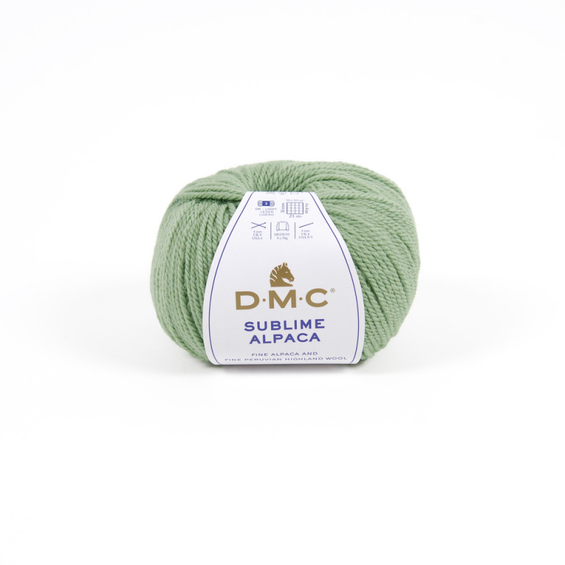 Pelote Sublime Alpaga et laine, coloris vert clair
