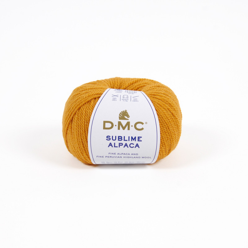 Pelote Sublime Alpaga et laine, coloris jaune 910