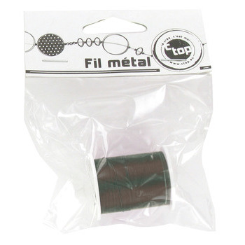 Fil métal noir 0,4 mm x 10 m